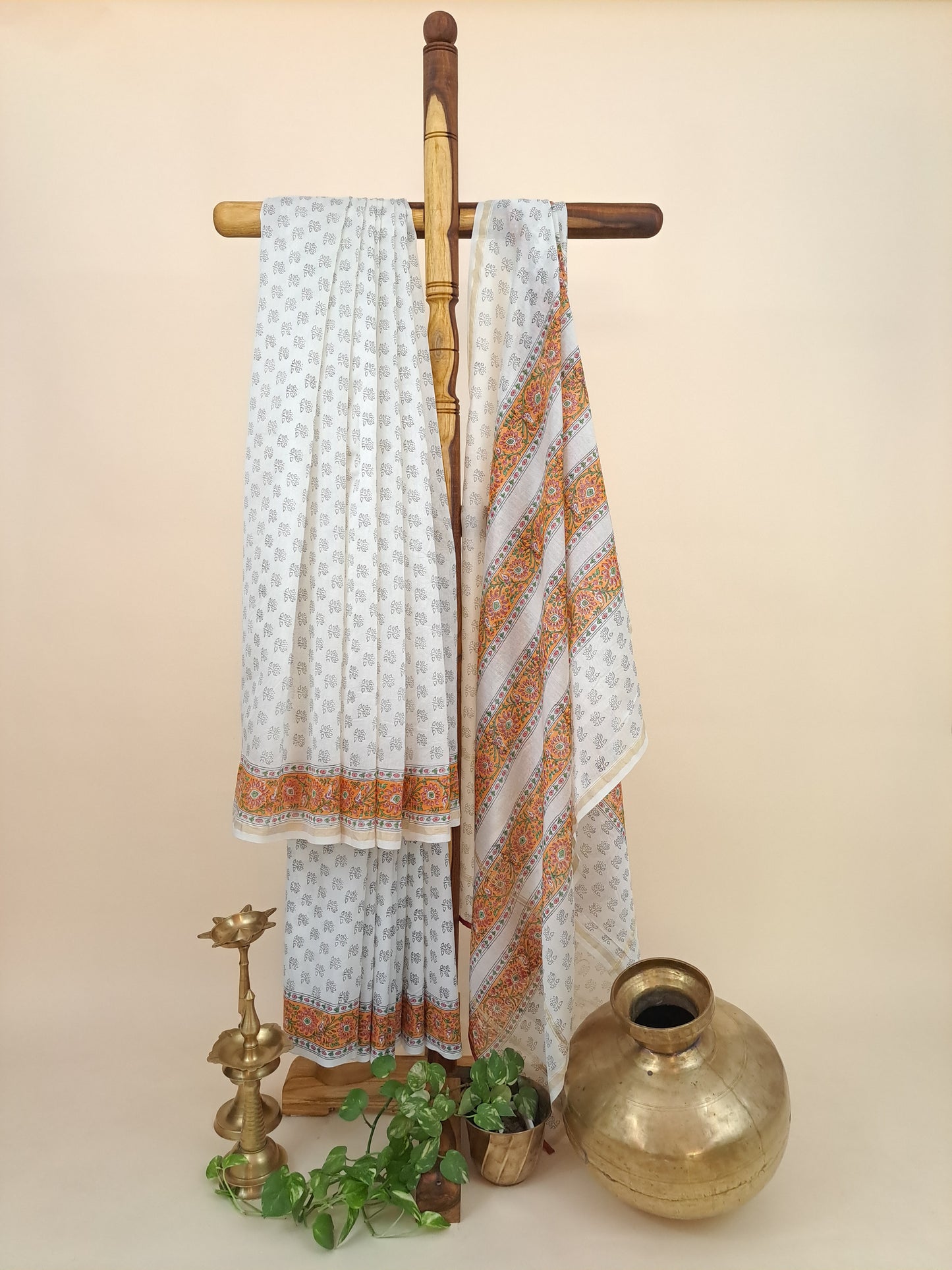 Chanderi with Chanderi Dupatta