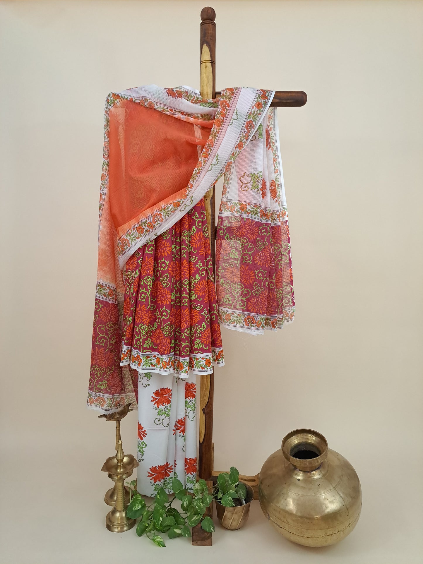 Cotton with Kota-Doria Dupatta