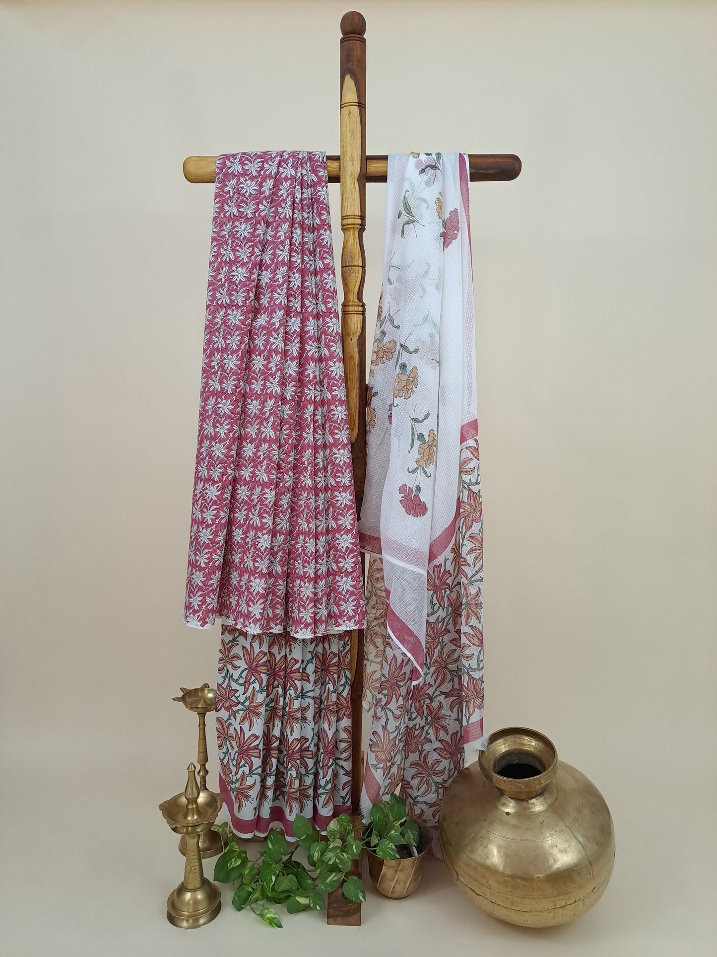Cotton with Kota-Doria Dupatta