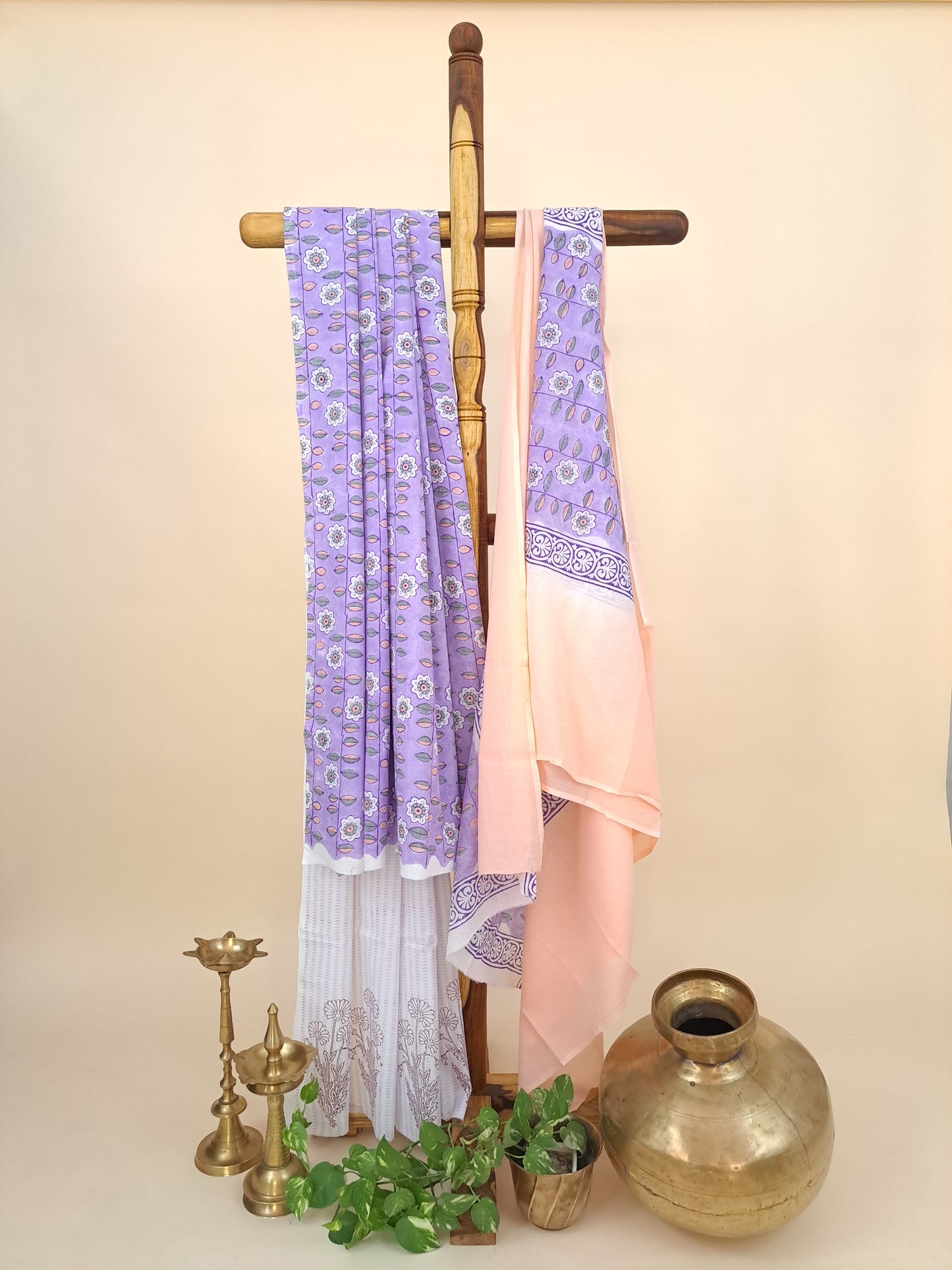 Cotton with Mulmul Dupatta
