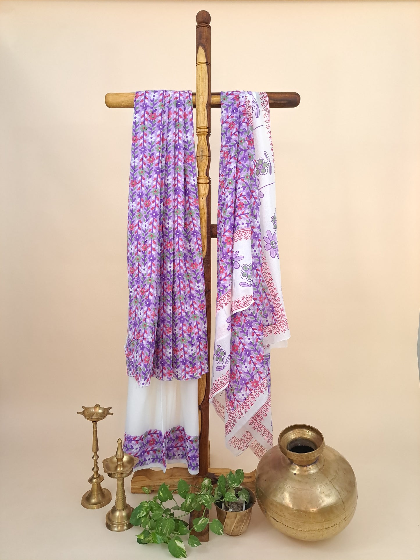 Cotton with Mulmul Dupatta