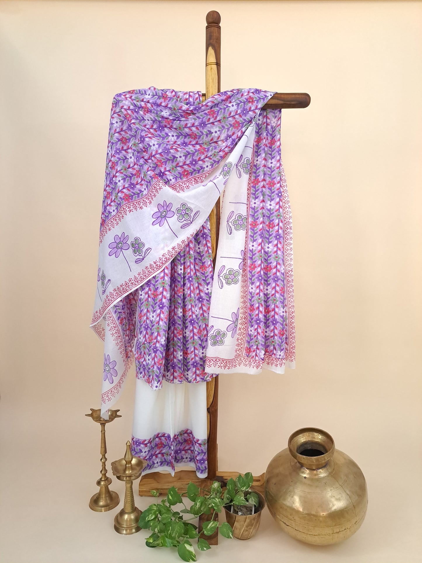 Cotton with Mulmul Dupatta