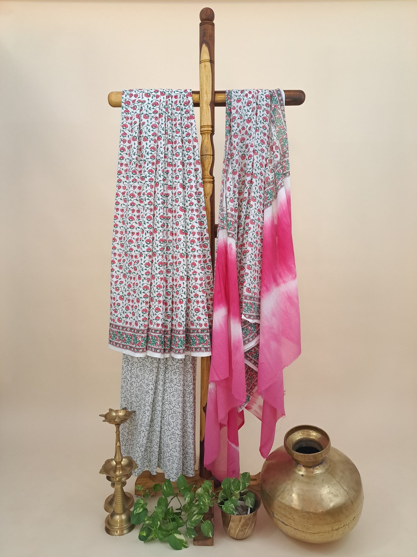 Cotton with Mulmul Dupatta