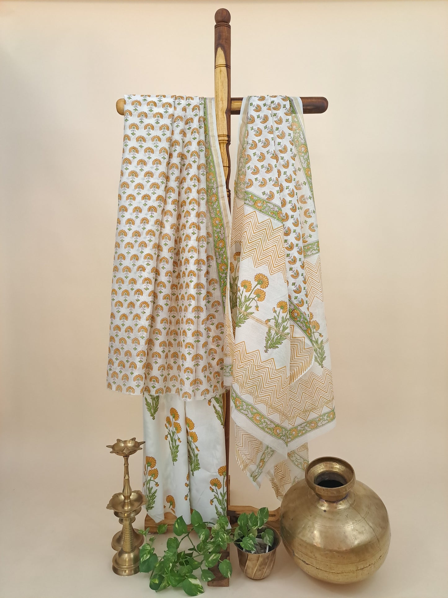 Chanderi with Chanderi Dupatta