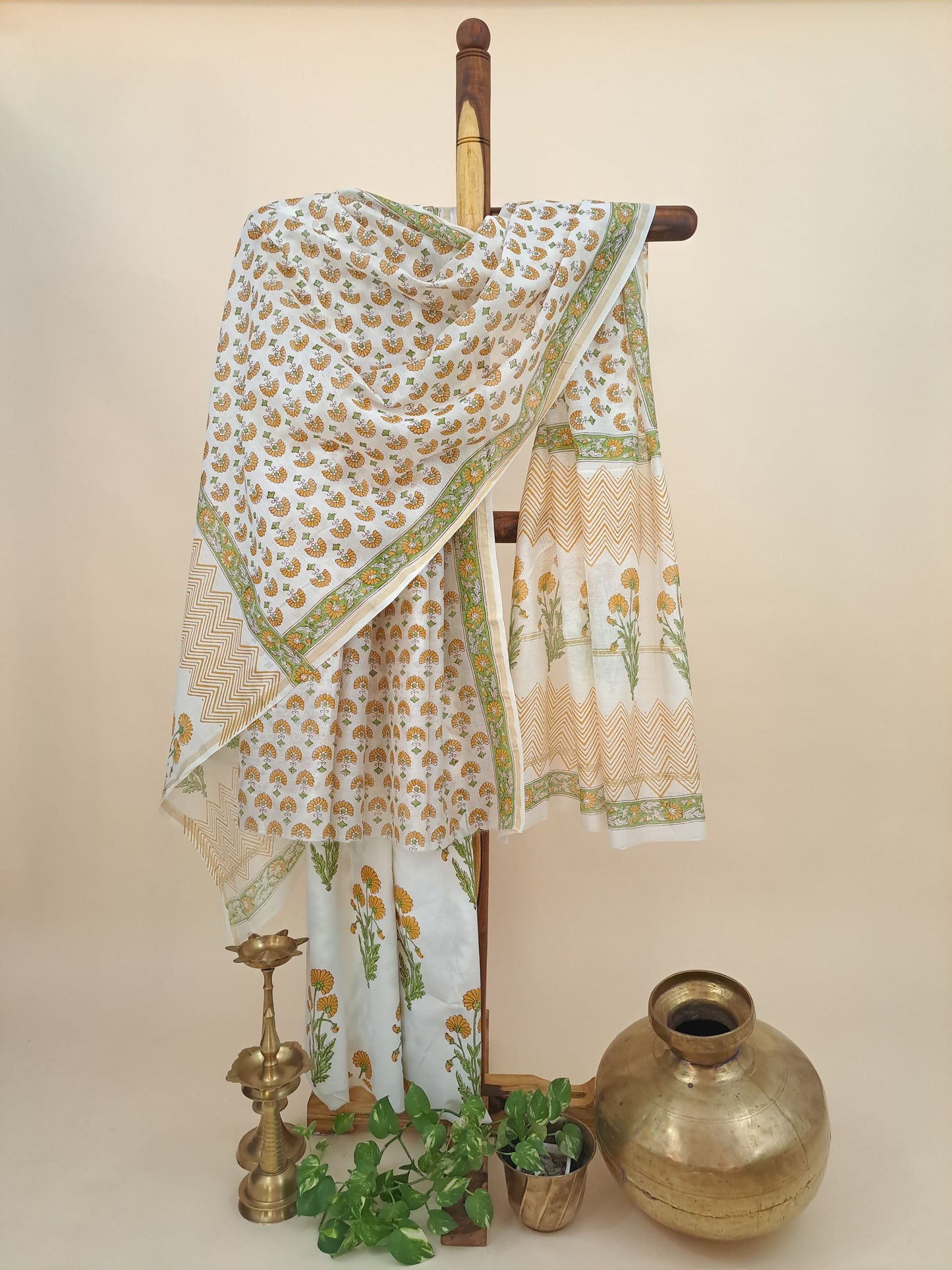 Chanderi with Chanderi Dupatta