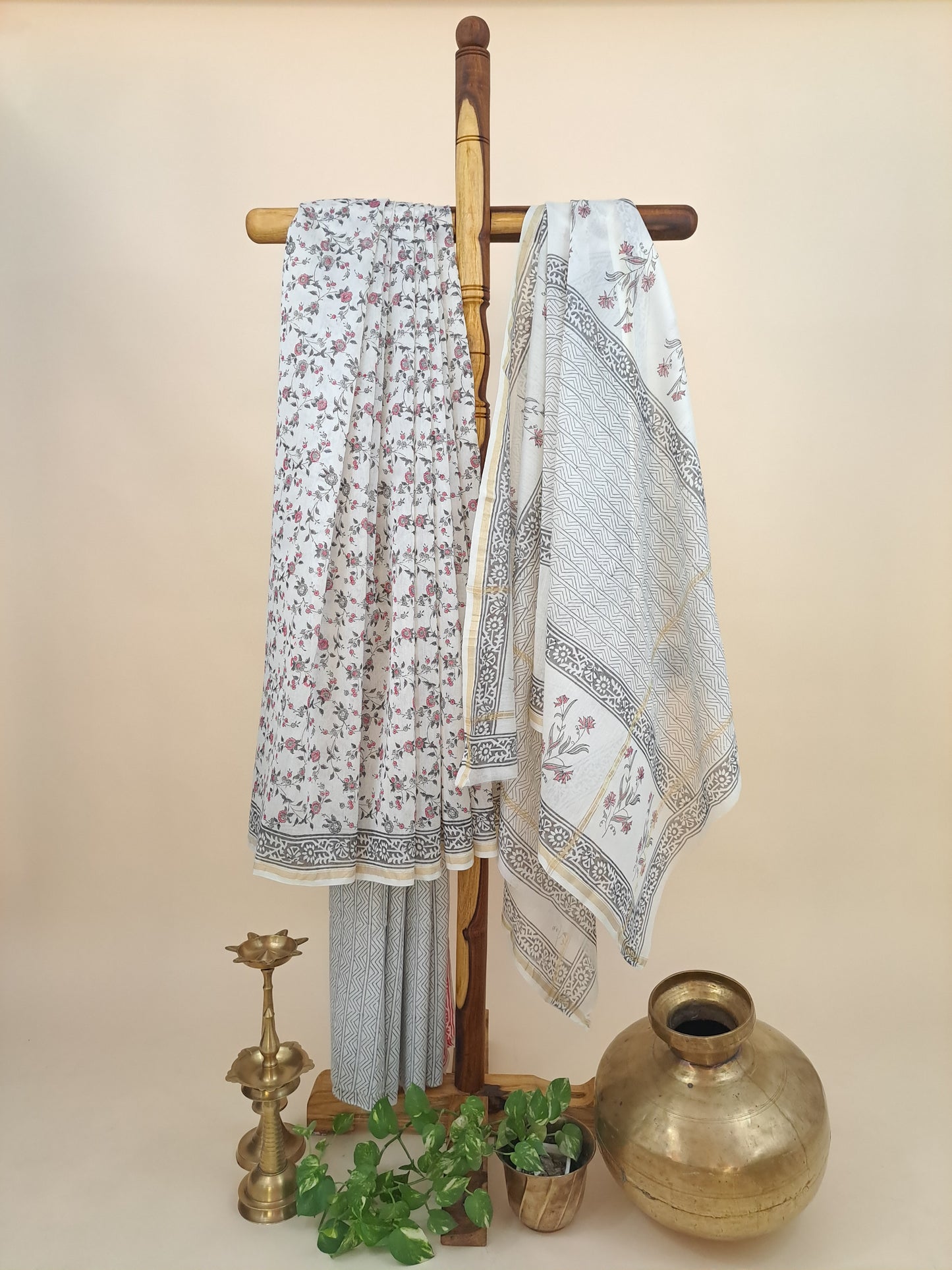 Chanderi with Chanderi Dupatta