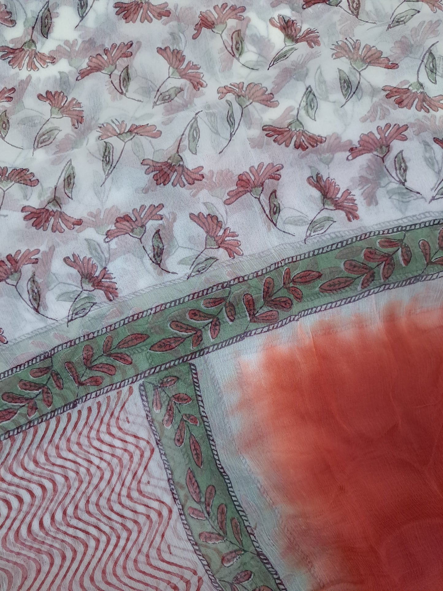 Cotton with Semi-Chiffon Dupatta