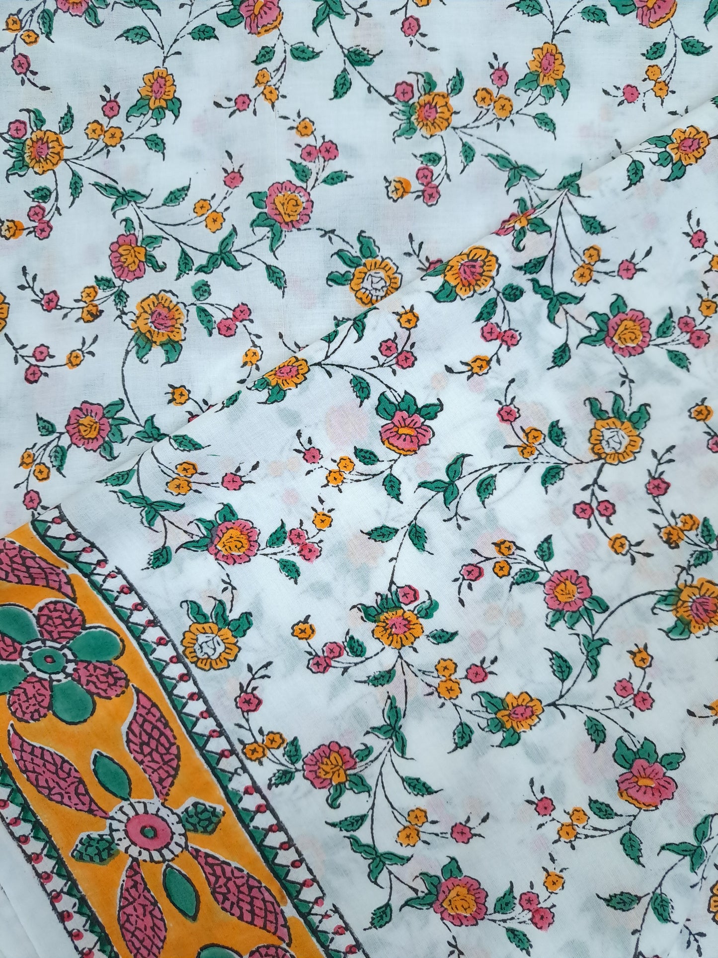 Cotton with Semi-Chiffon Dupatta