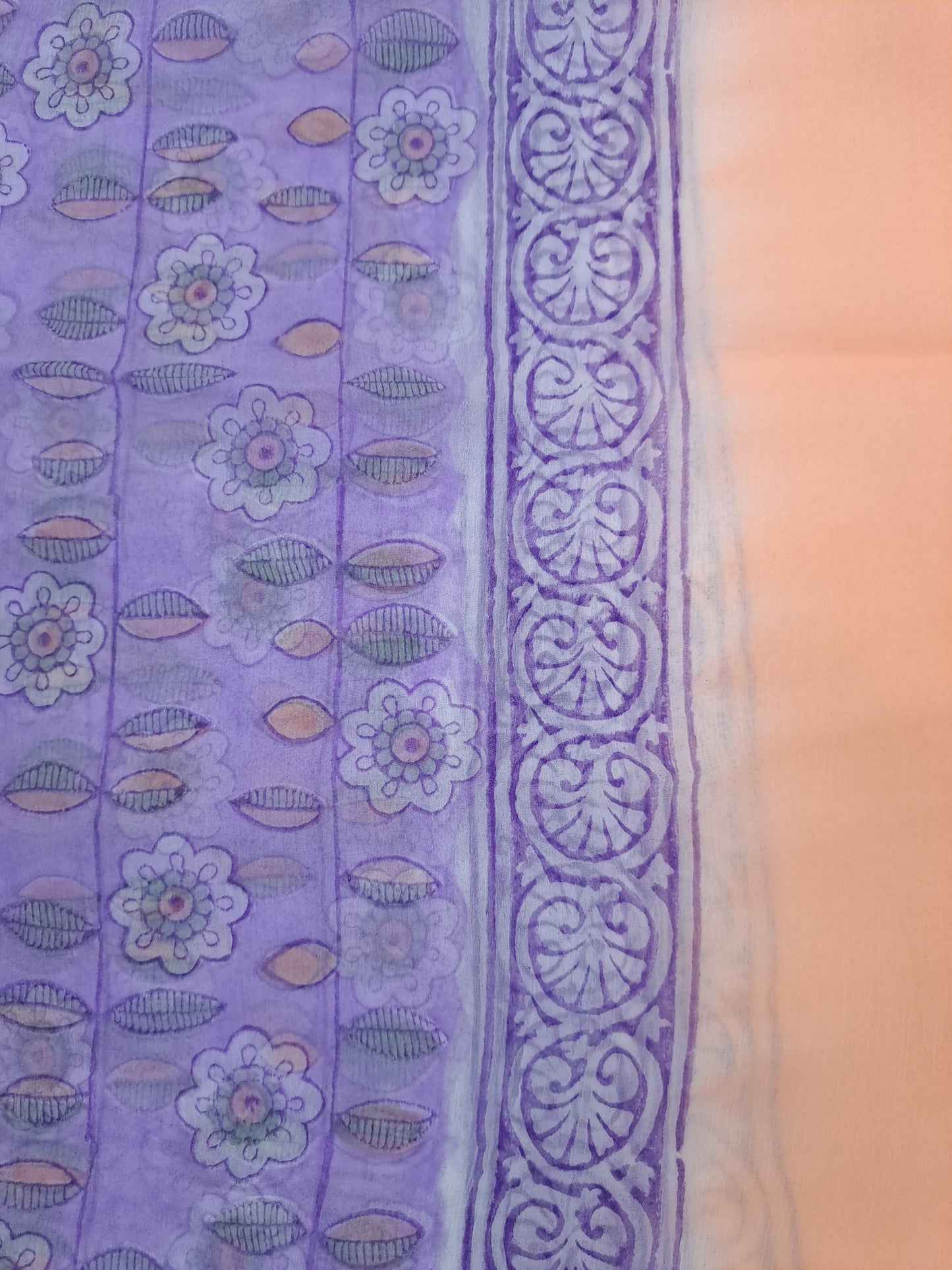 Cotton with Semi-Chiffon Dupatta