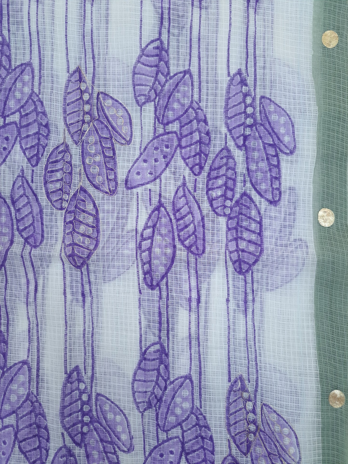 Kota-Doria with Kota-Doria Dupatta Taar Embroidery