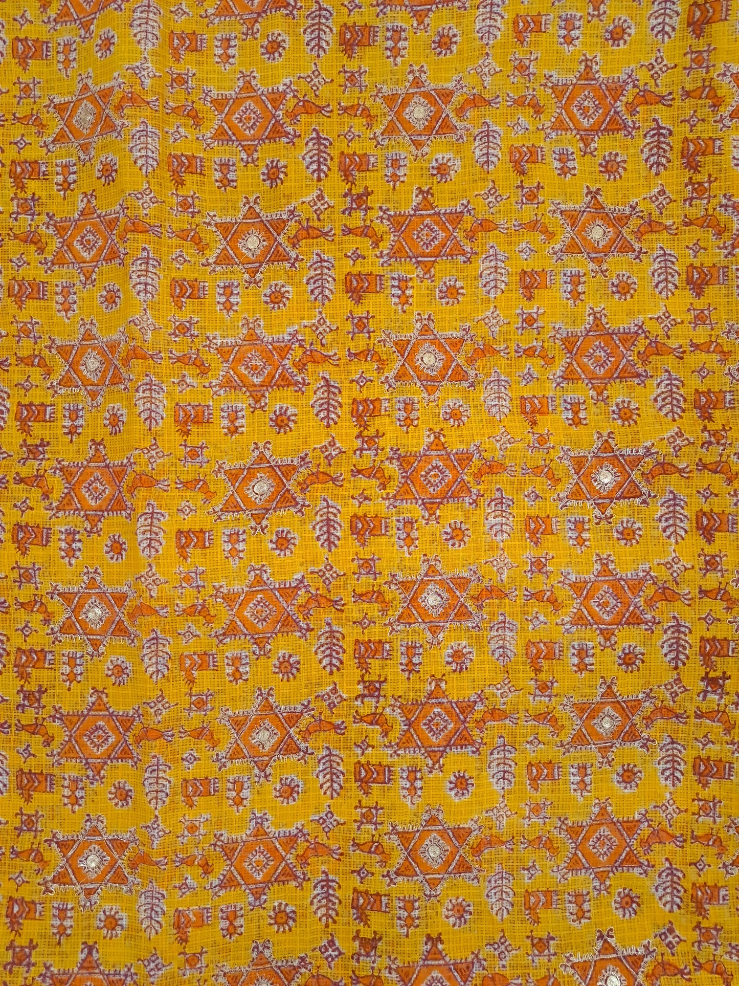Kota-Doria with Kota-Doria Dupatta Taar Embroidery