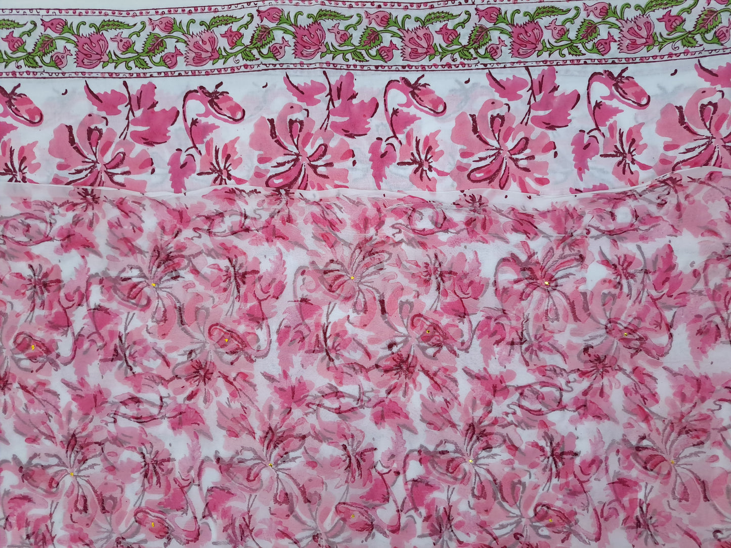 4 Piece Semi-Chiffon with Mukaish