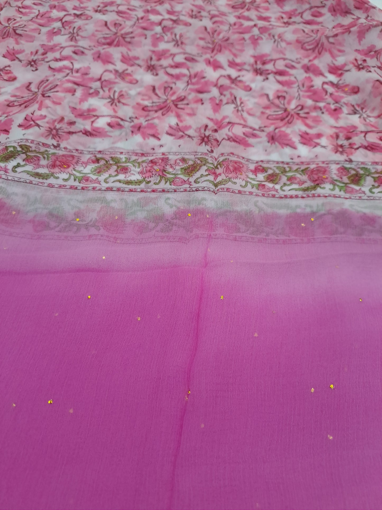 4 Piece Semi-Chiffon with Mukaish
