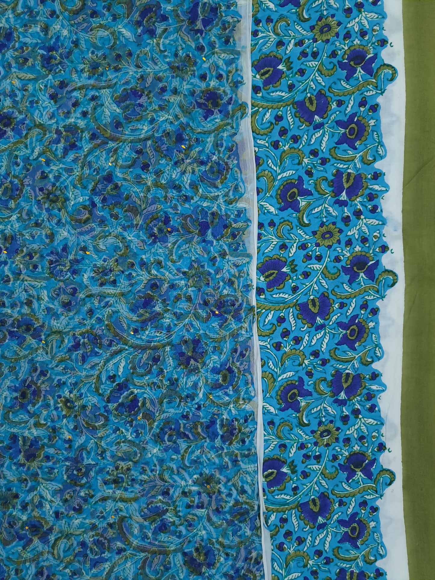 4 Piece Semi-Chiffon with Mukaish