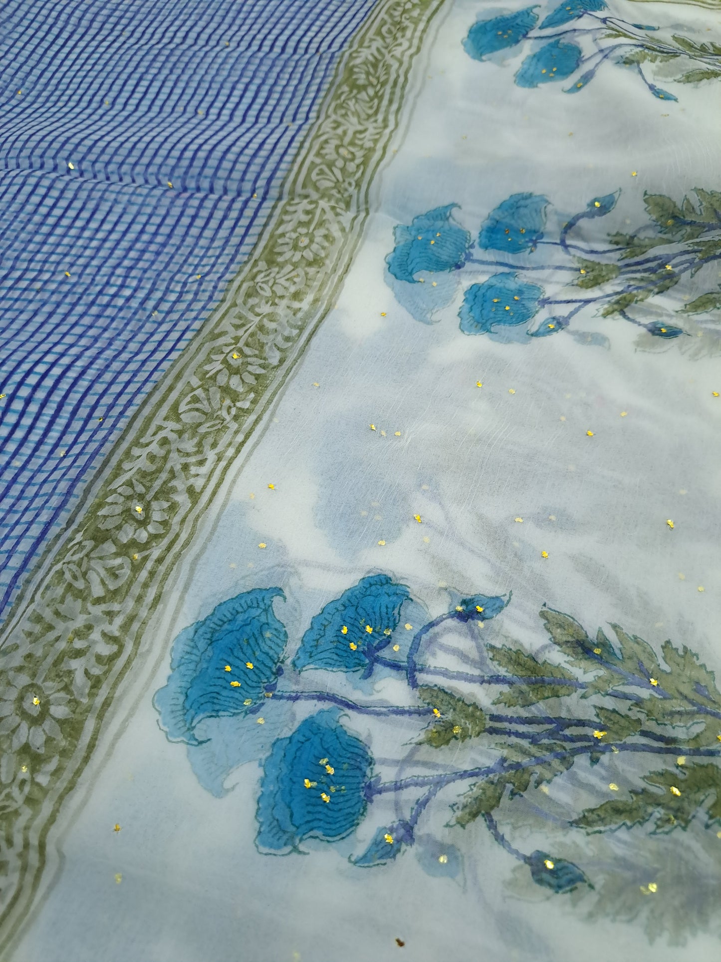 4 Piece Semi-Chiffon with Mukaish