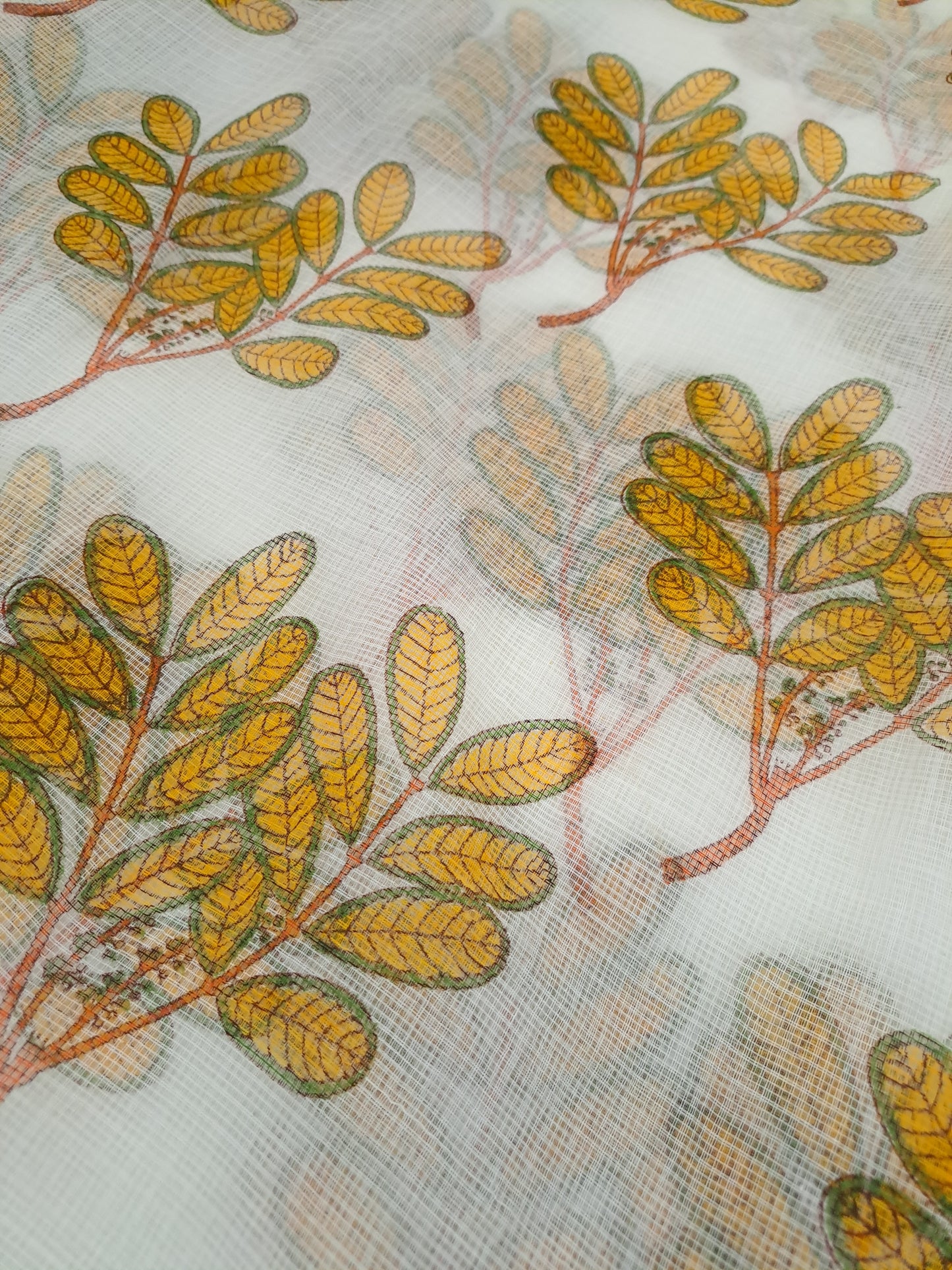 Kota-doria sari with zari border