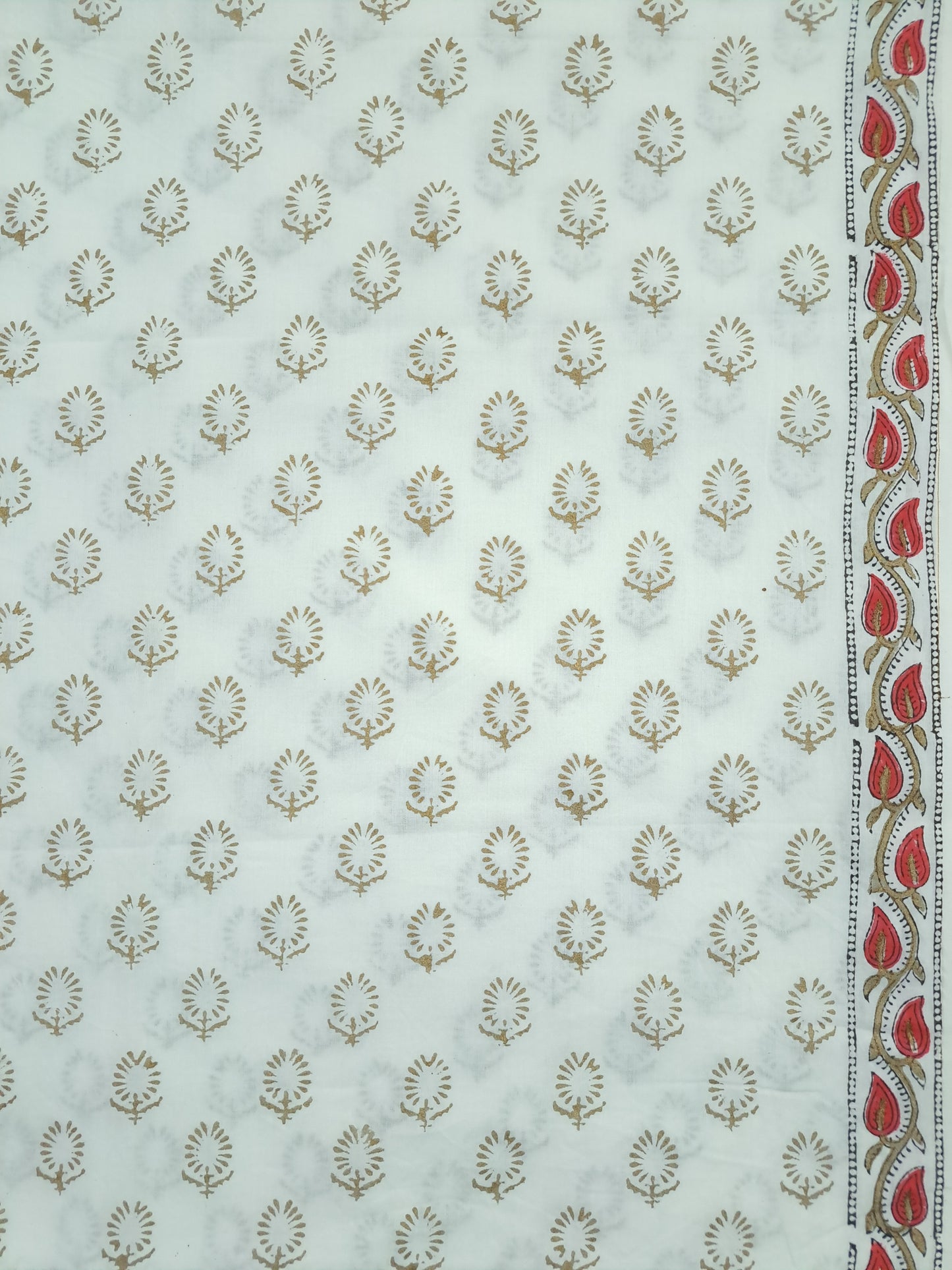 Kota-doria sari with zari border