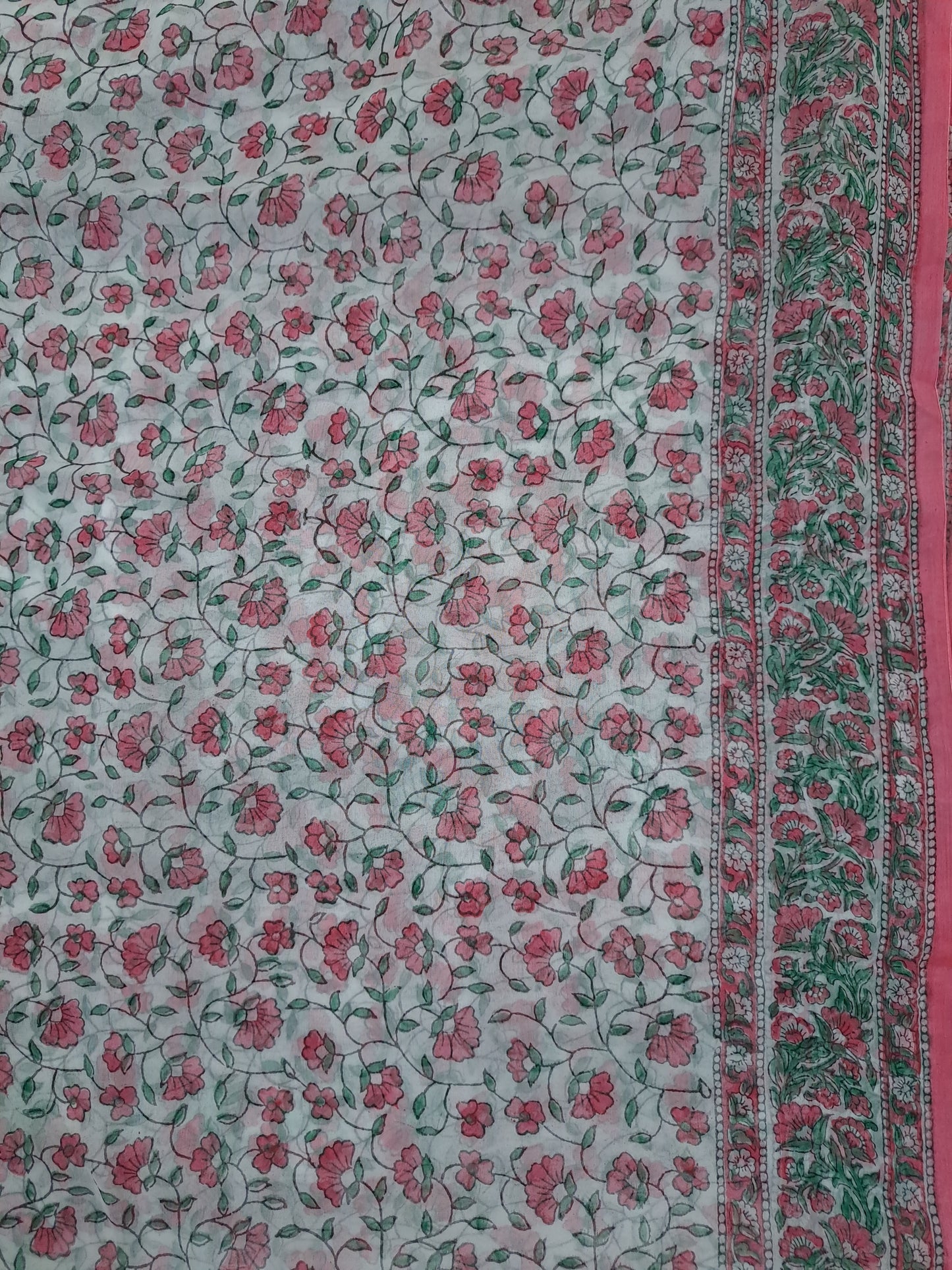 Semi-chiffon sari