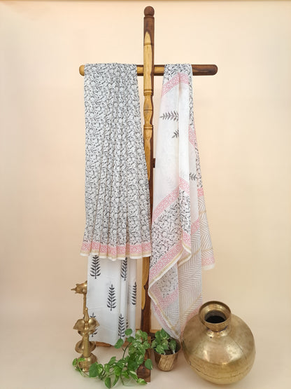 Chanderi with Chanderi Dupatta