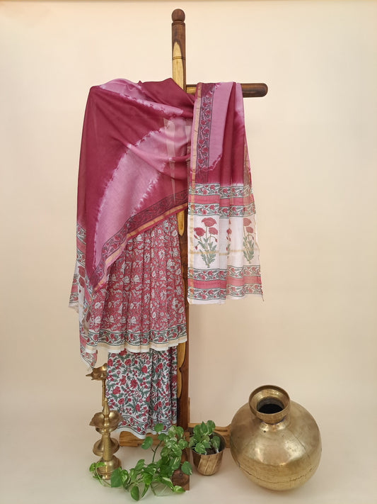 Chanderi with Chanderi Dupatta