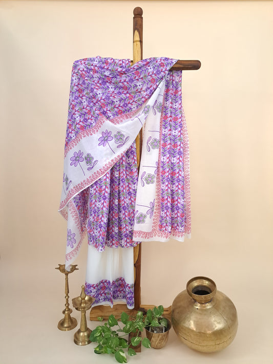 Cotton with Mulmul Dupatta