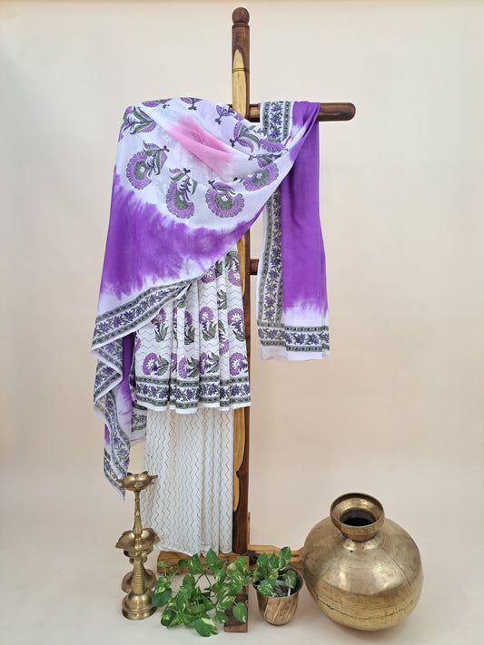 Cotton with Mulmul Dupatta