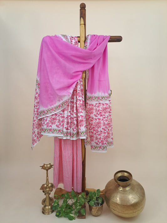 Cotton with Mulmul Dupatta