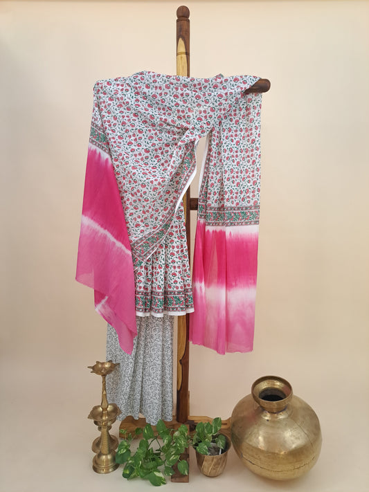 Cotton with Mulmul Dupatta