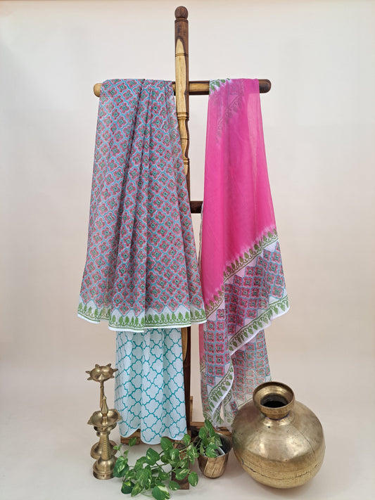 Kota-Doria with Kota-Doria Dupatta