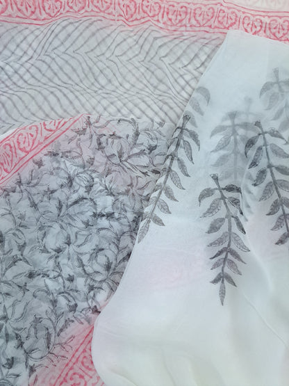 Cotton with Semi-Chiffon Dupatta