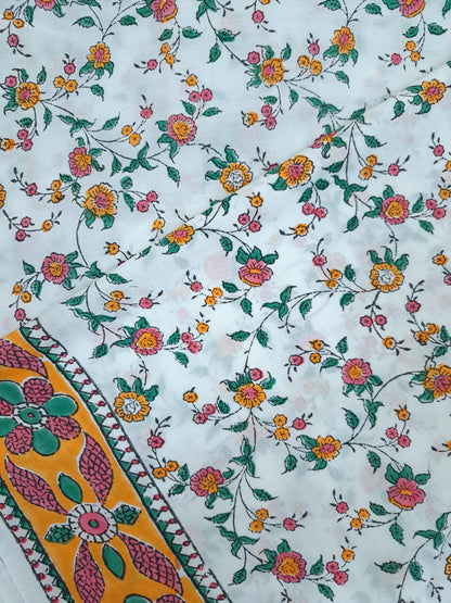 Cotton with Semi-Chiffon Dupatta