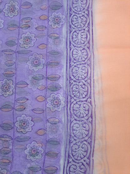Cotton with Semi-Chiffon Dupatta