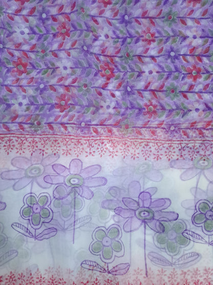 Cotton with Semi-Chiffon Dupatta