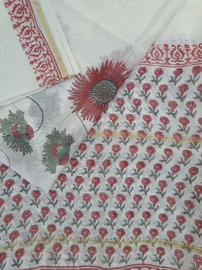 Chanderi with Chanderi Dupatta