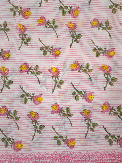 Chanderi with Chanderi Dupatta with Taar Embroidery