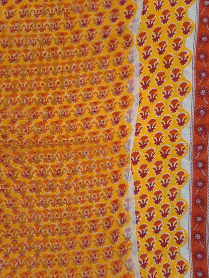 4 Piece Semi-Chiffon with Mukaish