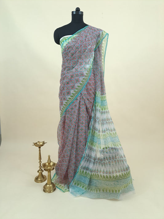 Semi-chiffon sari