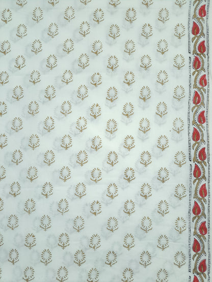 Kota-doria sari with zari border