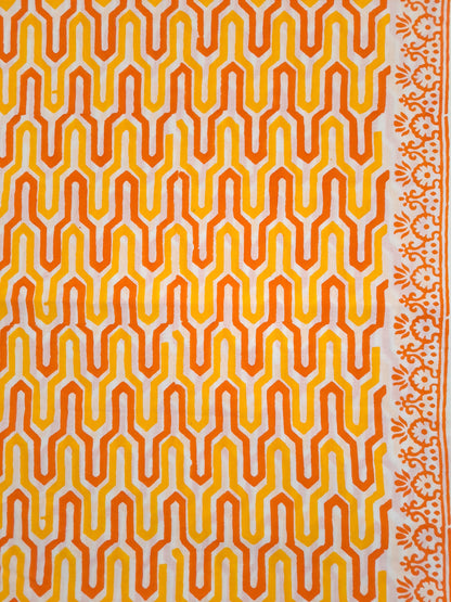 Kota-doria sari with zari border