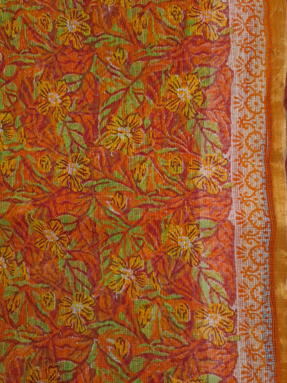 Kota-doria sari with zari border