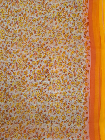 Semi-chiffon sari